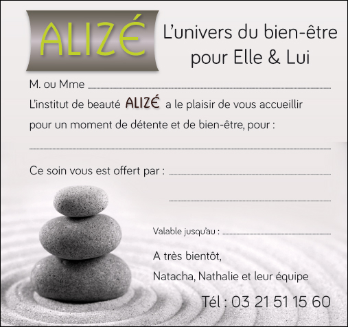 Invitation beauté Alizé